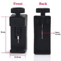 Black watch band removal tool with metal pins and backup needles, size 5x2.2cm - Bracelet Adjustment Tool