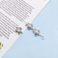 Vintage silver turtle bead accessory with detailed shell texture for DIY jewelry making - Small Sea Turtle Spacer Bead (16369) / 1 Piece/Pack (8x9mm) / Antique Silver