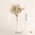 Sparkling gold Christmas berry spray pick, 30cm festive holiday floral decoration - Champagne Gold