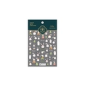 Stickers ongles relief TS-1890 motif lapin blanc et cactus avec emballage de marque - TS-1890 Lapin Littéraire - Nouveau Relief