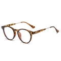 Occhiali da sole polarizzati rotondi vintage leopardati con sottili stanghette dorate - Anti luce blu / Tartarugato