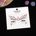 Exquisite mehrfarbige Acryl-Gesichtsedelsteine und Strasssteine für festliche Make-up-Looks - Rot