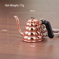 Rose gold miniature moka pot keychain with detailed metal craft and specifications - Cloud Pot/Range Server (Rose Gold)