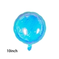 10 Inch Iridescent Blue Round Balloon