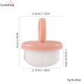 Pink and white nail dust cleaning brush with detailed product dimensions and weight specs - Pink Ring Cleaning Brush