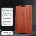 Solid ebony wood cutting board 36x34x2.5cm made of whole timber for 1-2 people kitchen use - Whole Wood 36*24*2.5cm