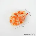 Realistischer PVC-Tempura-Garnelenanhänger mit Größenangaben 7 cm x 4,5 cm - Panierte Dicke Garnelenschere - Modell