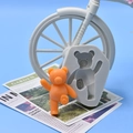 Stampo in silicone orsetto per candele fai-da-te e aromaterapia con statuina decorativa - Orsetto che Saluta