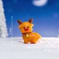 Miniature Christmas reindeer figurine for DIY micro landscape decor, 3.1cm height - No.8 Standing Reindeer