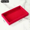 Small Empty Tray Rose Red