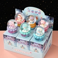 Cartoon glowing water crystal ball set featuring colorful unicorn and fantasy theme - Honor of Kings Chibi Style
