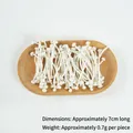 Ρεαλιστικό μοντέλο μανιταριού enoki από PVC για αξεσουάρ DIY hot pot, κρεμ λευκό - 1 Λευκό Μανιτάρι Enoki