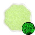 Luminous light green glass beads for DIY jewelry making with a glow in the dark effect - Yellow