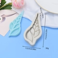 Stampo in silicone a forma di conchiglia per torte in pasta di zucchero e cioccolato - Stile Conchiglia Allungata