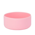 Pink silicone protective boot for insulated water bottles with a non-slip base design - Light Pink