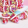 Hand-painted purple ice cream acrylic beads for DIY jewelry and phone chain accessories - Purple Cone + Red Cream + Red Cherry