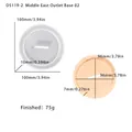 Stampo in silicone per portacandele in stile mediorientale con base rotonda e fessura - Stampo Base di Inserimento 02