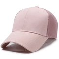 Pink and white mesh trucker hat for outdoor leisure with adjustable curved brim - Pink