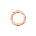 Rose gold round spring ring clasp for DIY jewelry with engraved model specifications - Grapefruit