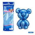 Packung mit 100 metallic blauen Modellierballons für professionelle Ballonfiguren - 100 Stk/Packung / Metallic-Blau