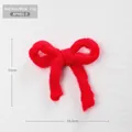 Fiocco di feltro rosso per albero di Natale, consistenza morbida, 10,5 cm x 11 cm - Fiocco in Feltro Rosso (Piccolo)