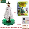 Magic crystal growing Christmas tree kit with white and colorful paper trees for kids. - Large Green + Small Multicolor / Bagged Assortment