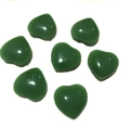 Polished heart-shaped natural green stone hearts for home decoration and gifts - Melted Green Jade