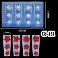 3D floral nail art silicone mold CS-151 for Chinese style flower patterns on nails - CS-151 Vintage Flower Bar