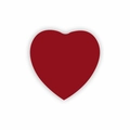 Funny emoji heart hair clip in red acrylic finish with 3D drop design for girls - Red Heart (QT--CY132)