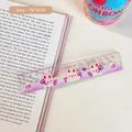 Cute purple gradient 15cm cartoon ruler with rabbit character and trick-or-treat motif - Devil Rabbit