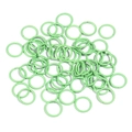 8mm and 10mm light green painted open jump rings for DIY jewelry making and crafts - Light Green
