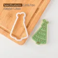 Christmas tree fondant cookie cutter with 5.2x8.7cm dimensions for festive baking - Christmas Tree A - Cutter