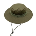Cappello tattico militare verde in tessuto ripstop con cordino antivento regolabile - Verde Militare