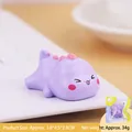 Niedliche lila Mini Dinosaurier Figur mit rosa Schuppen für die Schreibtischdeko - Lila (4C)