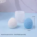 3D pinecone silicone candle mold and DIY finished resin crafts for Christmas decor - Round Pinecone