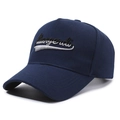 Berretto da baseball blu navy con ricamo Luangerdi 3D e struttura a cinque pannelli - Regolabile / Blu navy