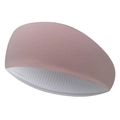 Dusty pink elastic sports headband with breathable mesh lining for yoga and running - Sakura Pink