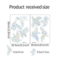 Guida alle taglie per adesivi ologramma per finestre con uccelli ed effetto prisma - 20.5*30cm*2pz/LSK111 Laser