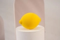 Lemon shaped makeup sponge in bright yellow color with soft velvet finish for makeup - Bright Yellow Lemon