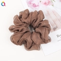 30d Chiffon Hair Tie - Brown / Qiyue Factory Direct Sales