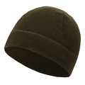 Winter thermal fleece beanie for outdoor sports in deep olive green finish - Army Green (Standard)