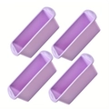 Set of four light purple rectangular silicone cake molds for baking toast and bread - Set of 4 (Small) / Purple