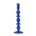 Blue tiered sphere glass candle holder for elegant French vintage home table decor - Blue Multi-Node Spherical (C4)