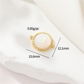 14K gold filled Virgin Mary charm connector with white shell inlay for DIY jewelry - 14K Gold - Shell Mary