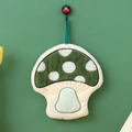 Cute green mushroom-shaped coral fleece hand towel with absorbent thick fabric - Mushroom Green