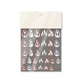 Adesivi per unghie fiamme rosse e bianche in materiale sottile modello to-456 - Fiamma Rossa e Bianca (to 456)