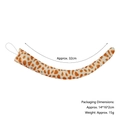 Giraffe print plush animal tail costume accessory with white strap, length 32cm - 32cm Regular Tail / Yellow Giraffe