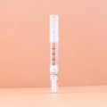 Transparent 4ml rotary twist pen for liquid cosmetics with clear scale markings - 4.6ml Graduated Silicone Head