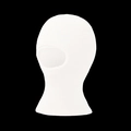 Winter white knitted balaclava for kids with single-hole design for outdoor warmth - Fits about 1-6 years old / White