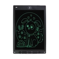 12-inch smart LCD writing tablet for kids in black with green digital drawing lines - 12 Inch MK Monochrome Handwriting / Black